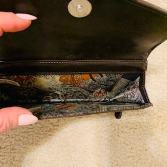 Brighton Light Brown Croc Embossed Structured Purse Organizer Leather - Picture 6 of 10